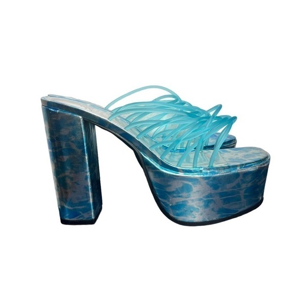 Dolls Kill CLUB EXX Wet Hot Summer Platform Heels - Picture 2 of 8